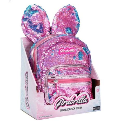 Ghiozdan Girabrilla Bunny ,   model Iepuras cu paiete reversibile - imagine 11